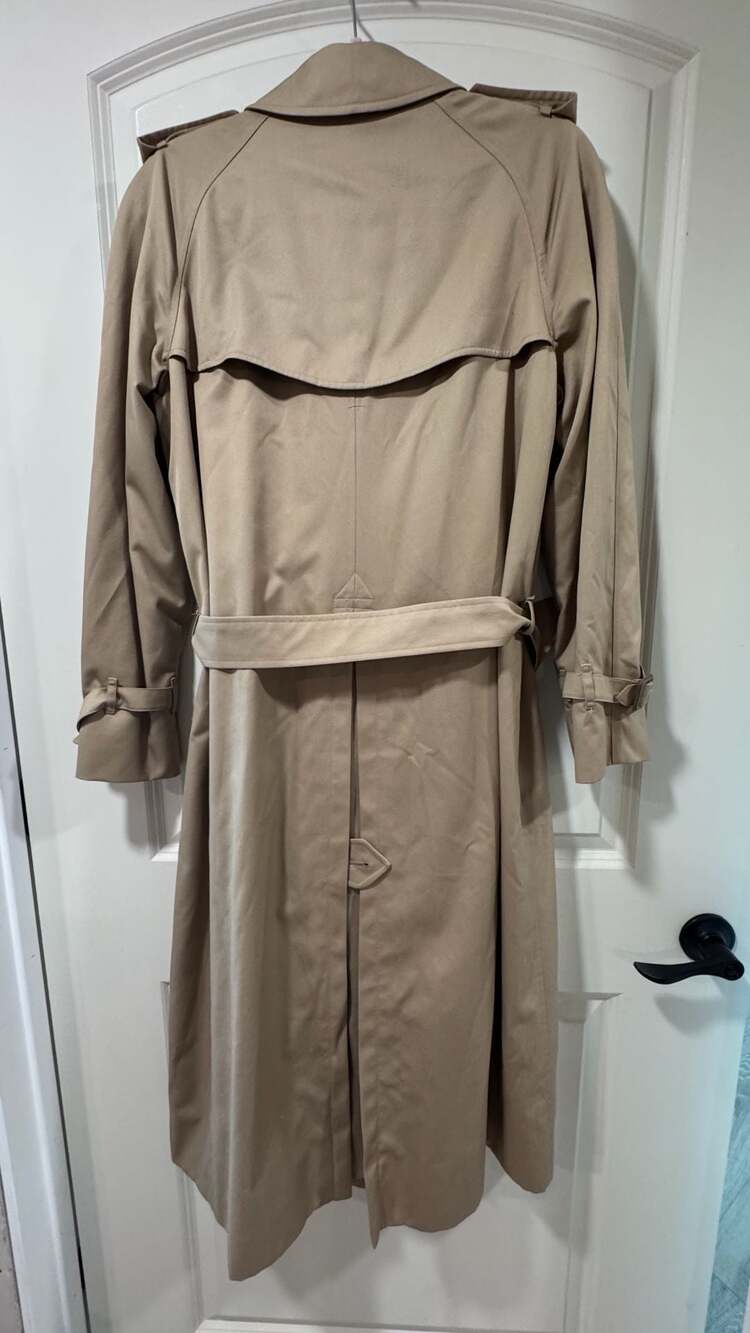 Vintage Burberrys Trench Coat Made In England Nova Check Harrods Quiet Luxury - Picture 3 of 15